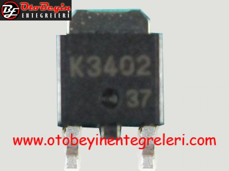 2SK3402 | K3402 (TO-252 -3Pin-SMD) SIFIR ORJİNAL KARIŞIK MODELLER OTO BEYİN TAMİR ENTEGRESİ