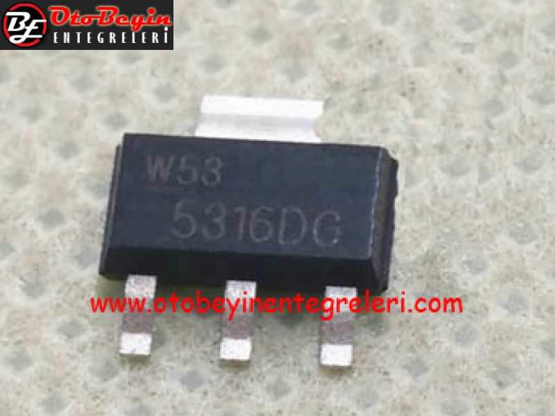 5316DG | 5316DG (TO-223-SMD) ORJİNAL SIFIR KARIŞIK SERİSİ OTO BEYİN TAMİR ENTEGRESİ